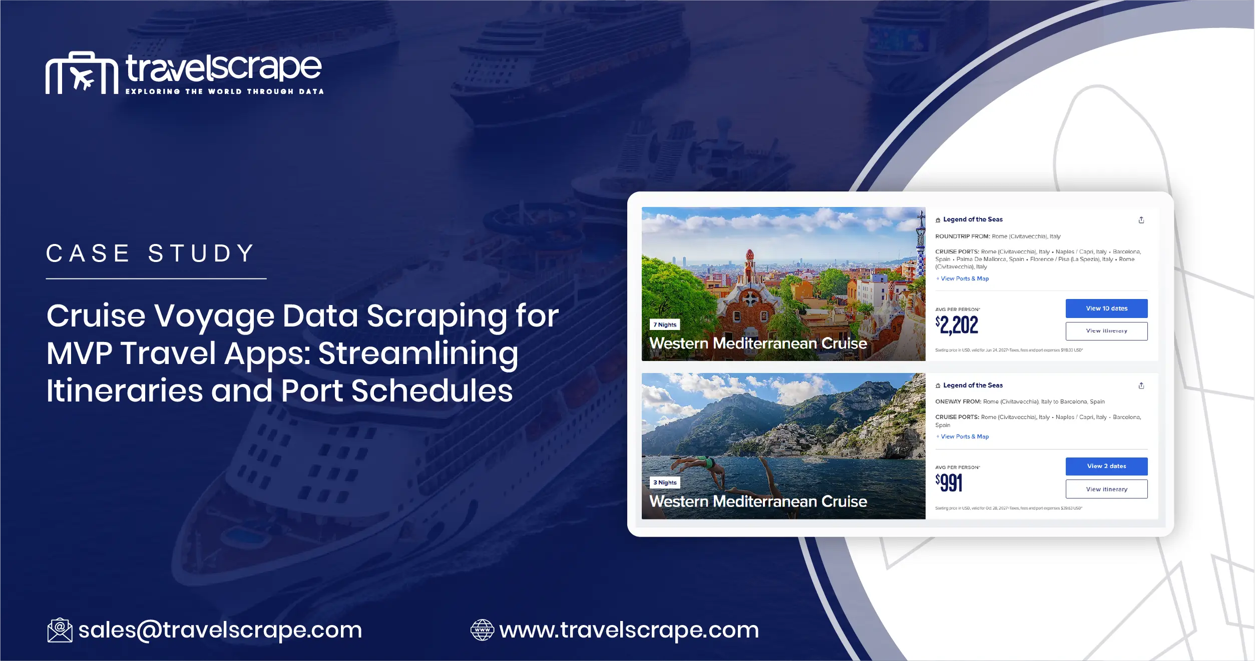 Cruise Voyage Data Scraping for MVP Travel Apps to Streamline Itineraries